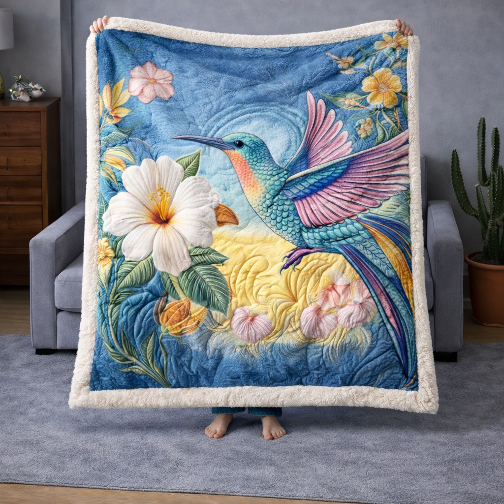 Blue Hummingbird QA3001008CL Faux Fur Throw Blanket