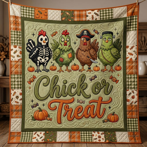 Halloween Chickens Trick Or Treat WN0905008CL Quilt