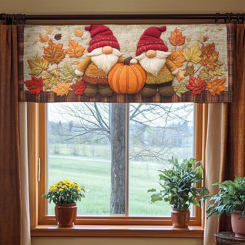 Spiced Cider Gnome WN3007096CL Quilted Valance