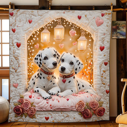 Dalmatian Romance CW0601017CL Quilt