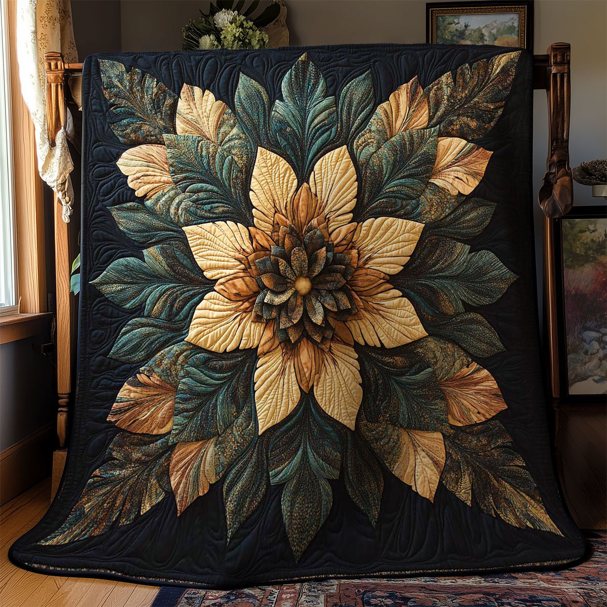 Rustic Flower WN1303053CL Quilt