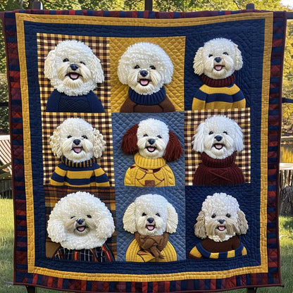 Cozy Bichon Frise WN1703107CL Quilt