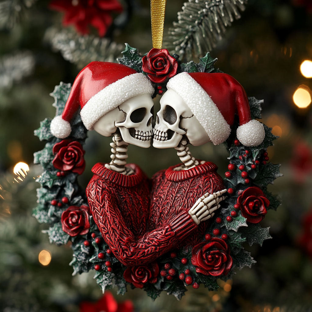 Skull Embrace CP2411216CL Christmas Ornament