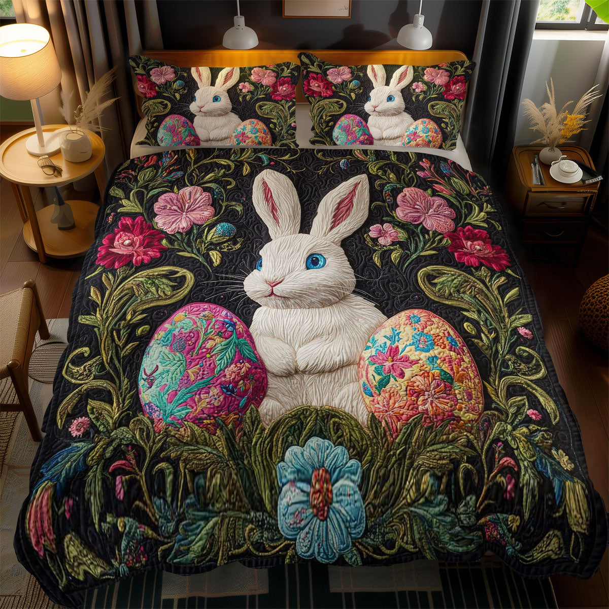 Easter Rabbit Delight WN1701113CL Duvet Cover Set