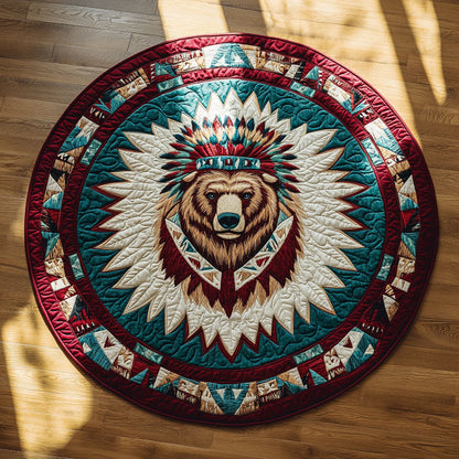 Mystic Bear WN2008040CL Quilted Round Mat