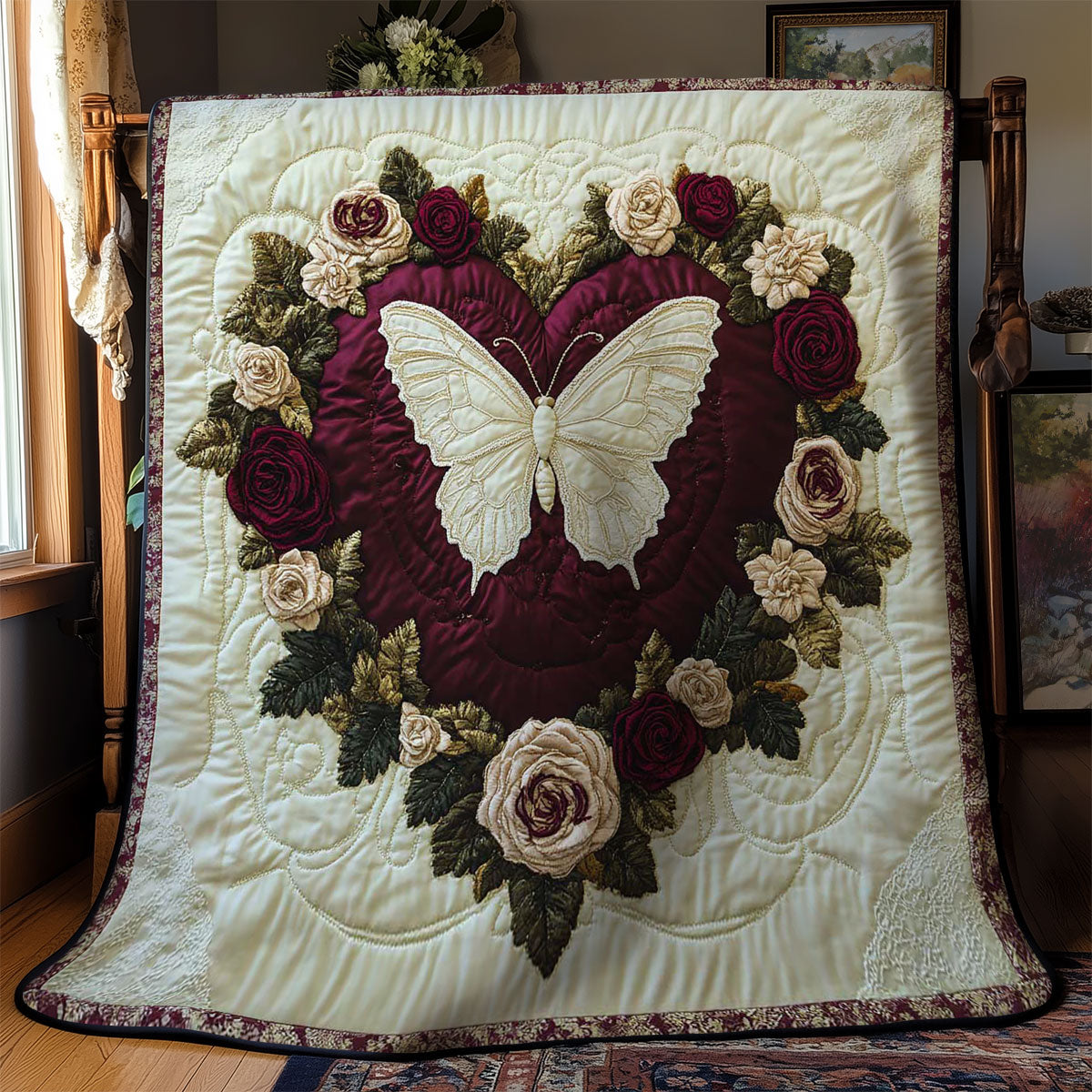 Heartfelt Butterfly WN1102003CL Quilt