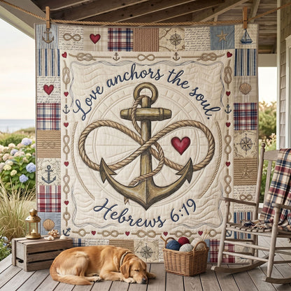 Faithful Harbor Hearts WN2505006CL Quilt