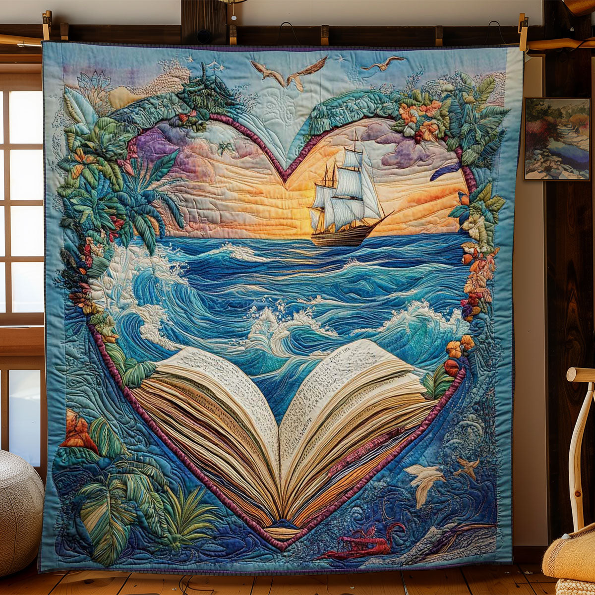 Tales By The Waves WN1401014CL Quilt