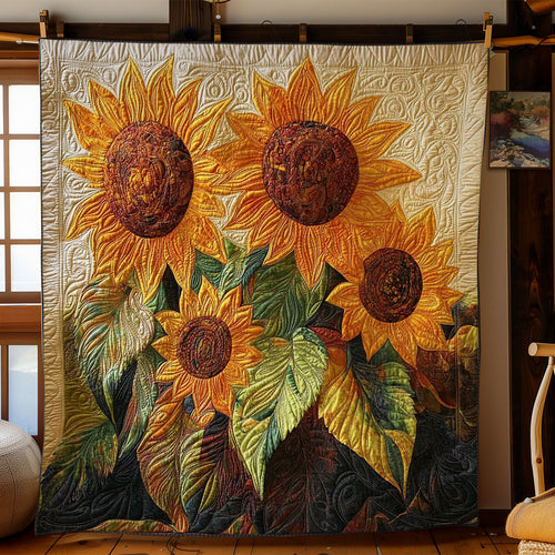 Rustic Sunflower WN1703055CL Quilt