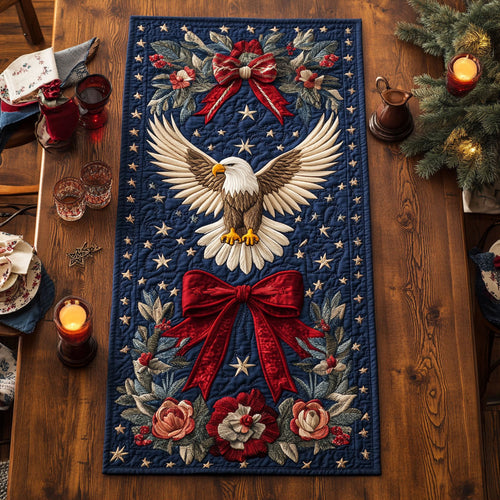 Bald Eagle Sentinel WN1206038CL Quilted Table Runner