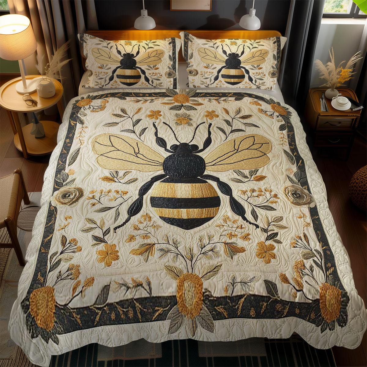 Golden Bee Garden WN1203100CL Duvet Cover Set