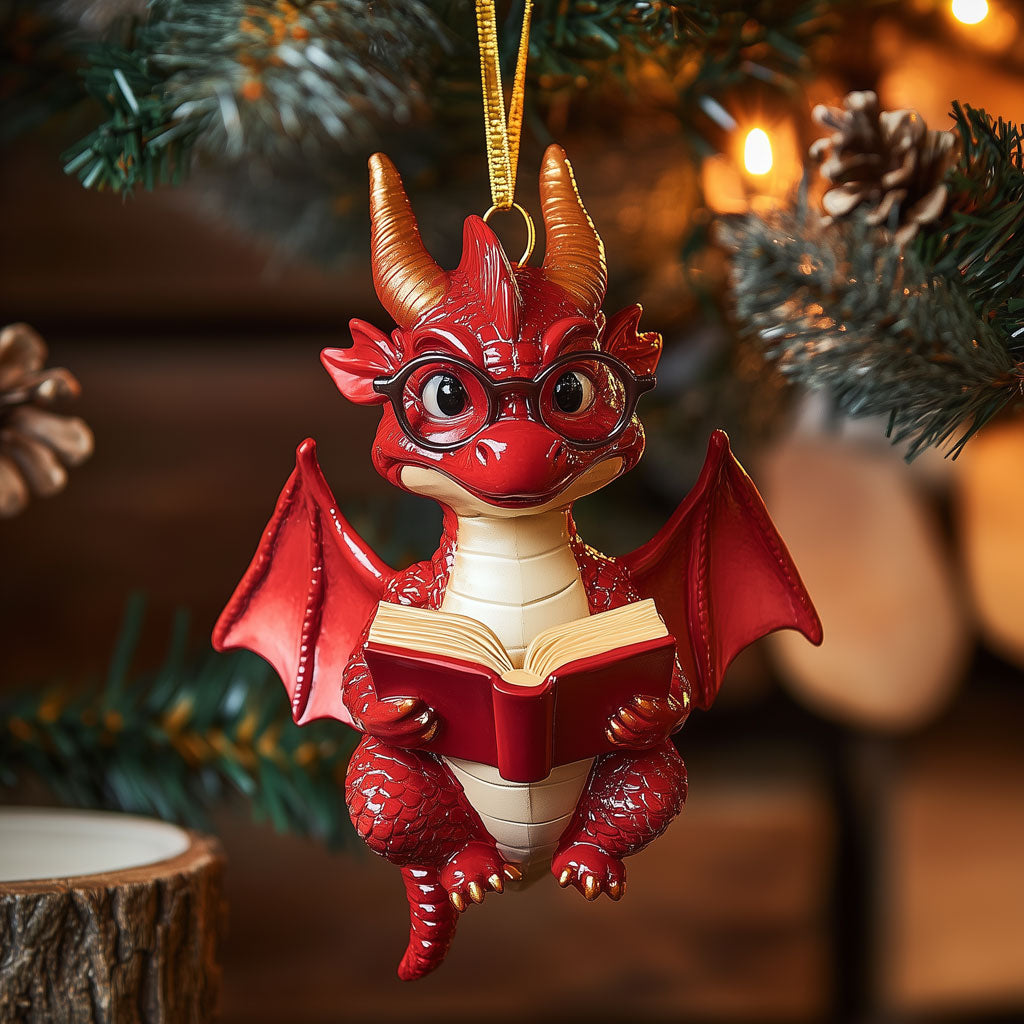 Studious Dragon LT2010020CL Christmas Ornament