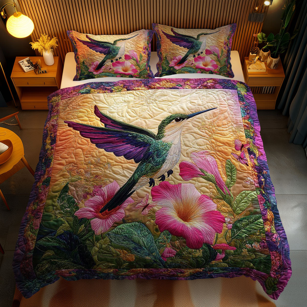 Hummingbird Paradise WN0802075CL Duvet Cover Set