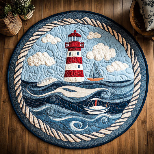 Lighthouse Way WN0307098CL Quilted Round Mat