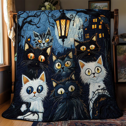 Midnight Cat Tales WN1203029CL Quilt