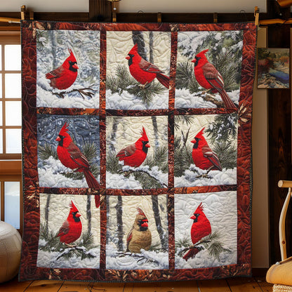 Winter Cardinals WN2002046CL Quilt