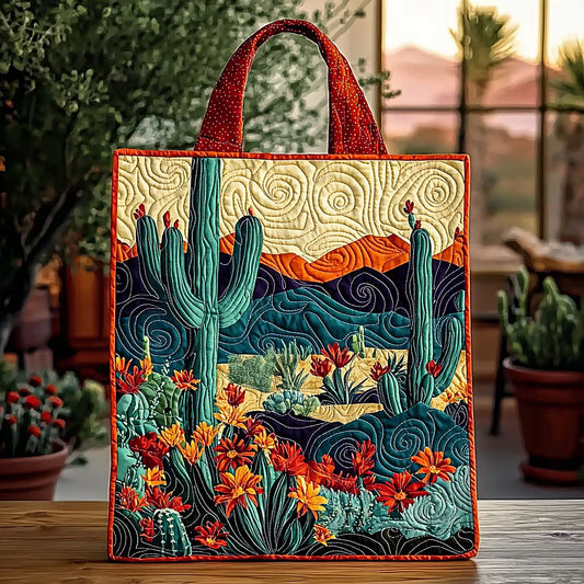 Blooming Desert QA2511008CL Quilted Tote Bag