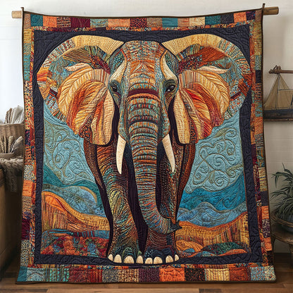 Earth Flame Elephant WN0801026CL Quilt