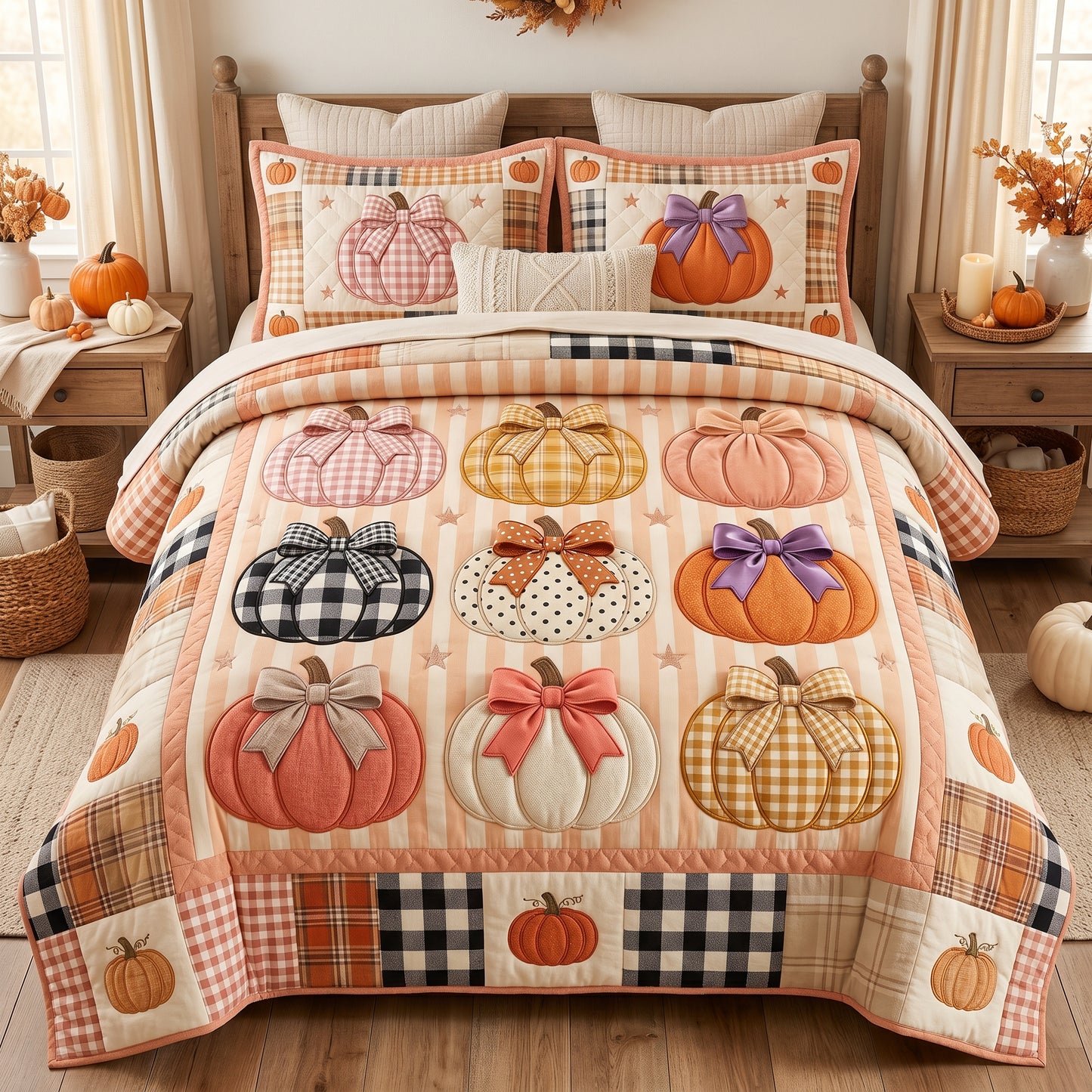 Bow Pumpkins XR2005017CL Duvet Cover Set
