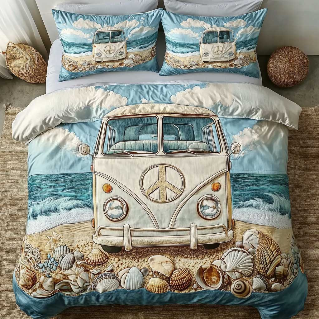 Coastal Camper Van WN2802067CL Duvet Cover Set