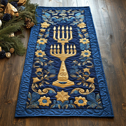 Double Tier Candle CP3004026CL Quilted Table Runner