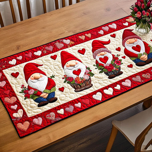 Cupid Gnomes CP1201024CL Quilted Table Runner