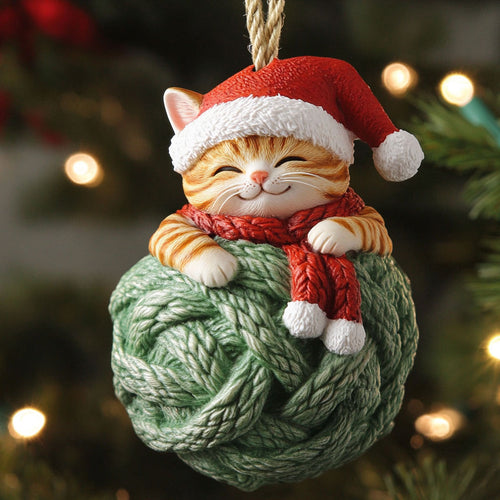 Holiday Cat CP0612027CL Christmas Ornament