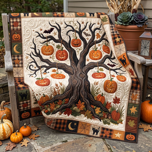 Haunted Pumpkin Tree WN2606012CL Quilt