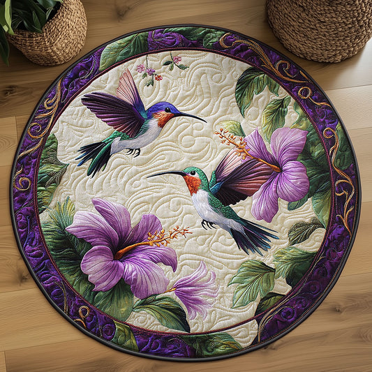 Hummingbird Whirl WN0307034CL Quilted Round Mat