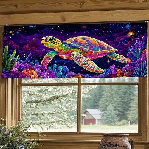 Cosmic Turtle Drift WJ1906024CL Quilted Valance