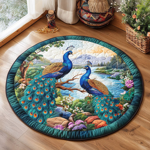 Peacock WJ1605018CL Quilted Round Mat