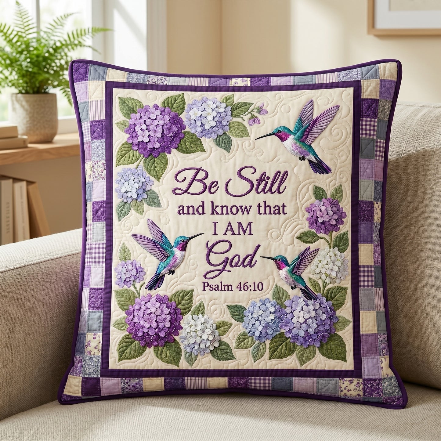 Be Still Hummingbird XR1604020CL Quilt Pillow Case