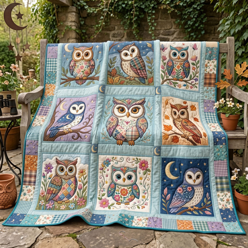 Patchwork Owl Garden WN0306008CL Quilt