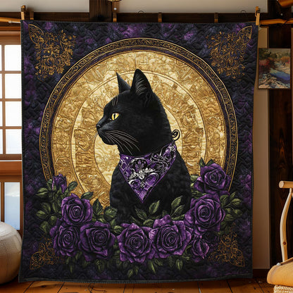 Dark Rose Cat WN0803045CL Quilt