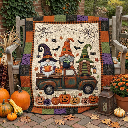 Halloween Gnome Truck WN1105013CL Quilt