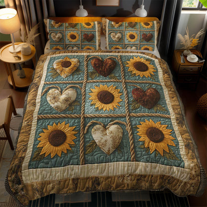 Sunflower Love Heart WN0302084CL Duvet Cover Set