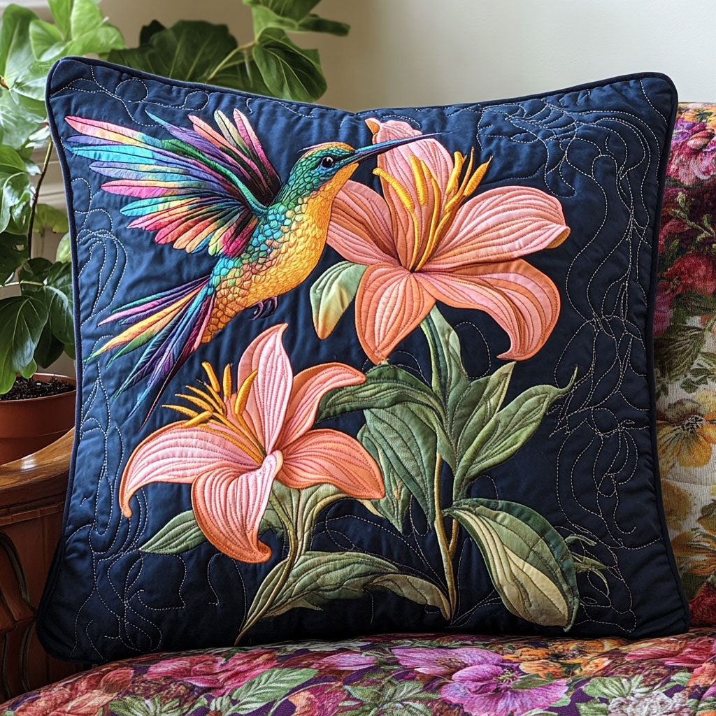 Hummingbird Lily CW1007026CL Quilt Pillow Case