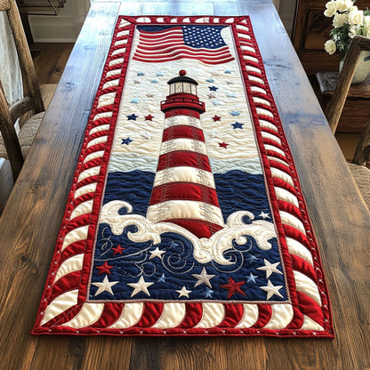 Lighthouse Ocean WN0906076CL Quilted Table Runner