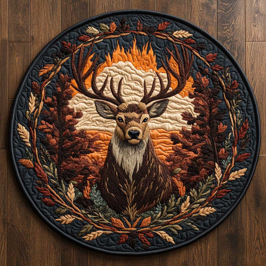 Deerveil WN0705023CL Quilted Round Mat