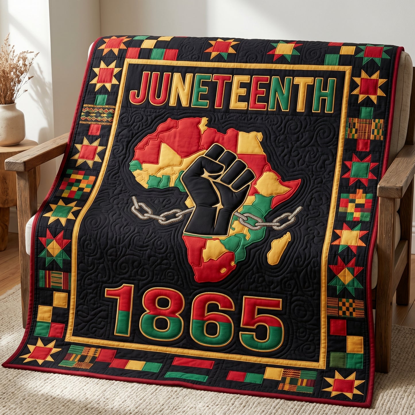 Juneteenth 1865 Black History XR1404005CL Quilt