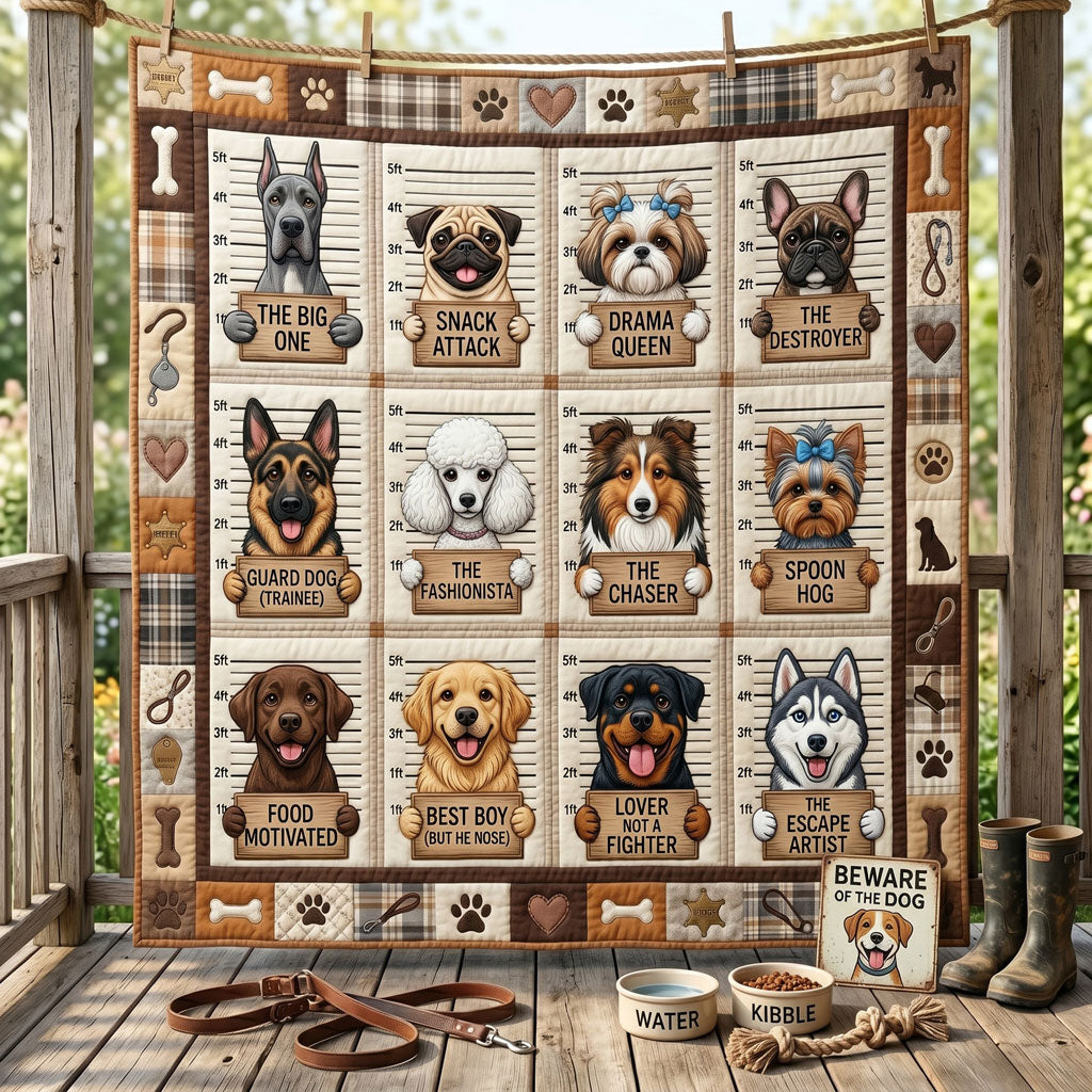 Dog Mugshot WN2705005CL Quilt