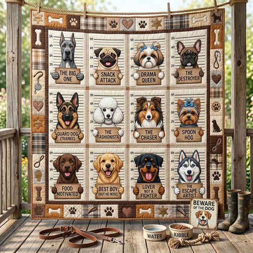 Dog Mugshot WN2705005CL Quilt