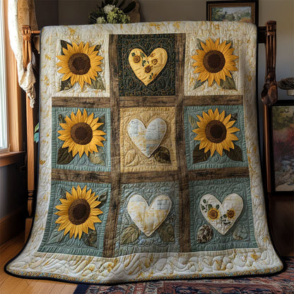 Rustic Sunflower WN0303060CL Quilt