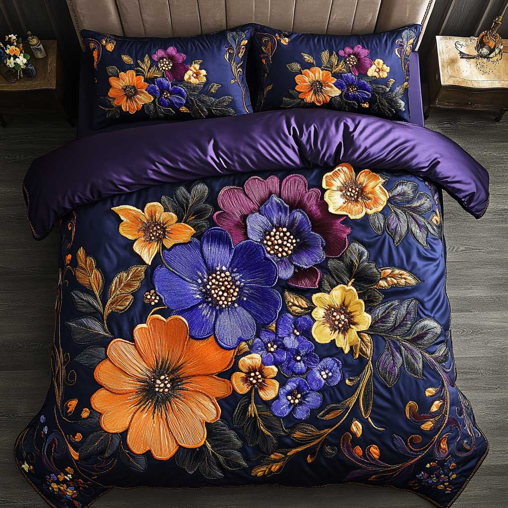 Midnight Flower WN2802098CL Duvet Cover Set