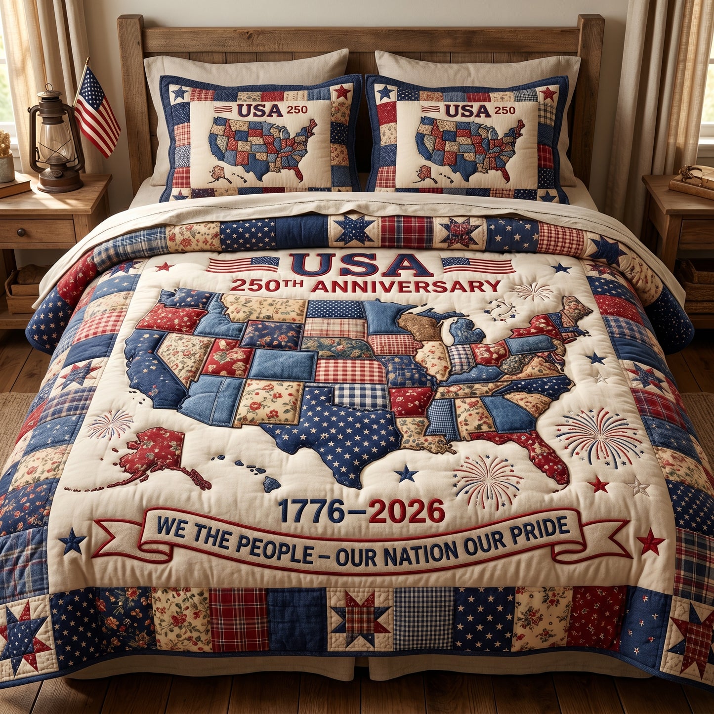 USA Map XR2005019CL Duvet Cover Set