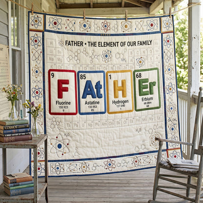 Science Dad Periodic WN1106011CL Quilt