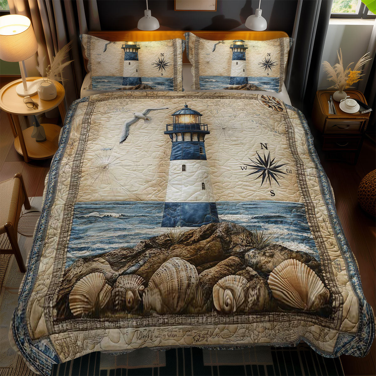 Beacon Of Hope Lighthouse WN1003073CL Duvet Cover Set