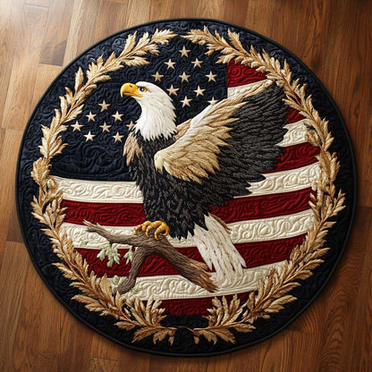 Bald Eagle Heritage WN1305044CL Quilted Round Mat