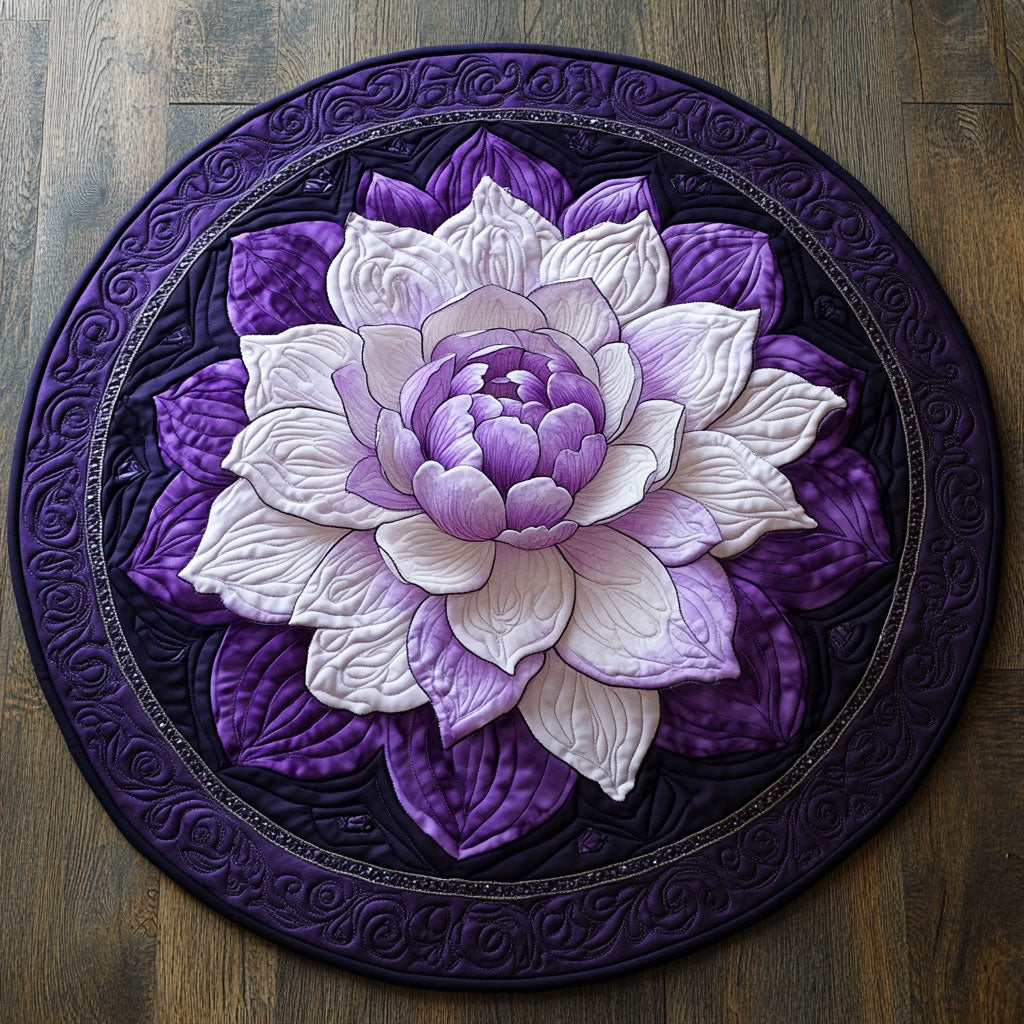 Royal Blossom CP0912066CL Quilted Round Mat