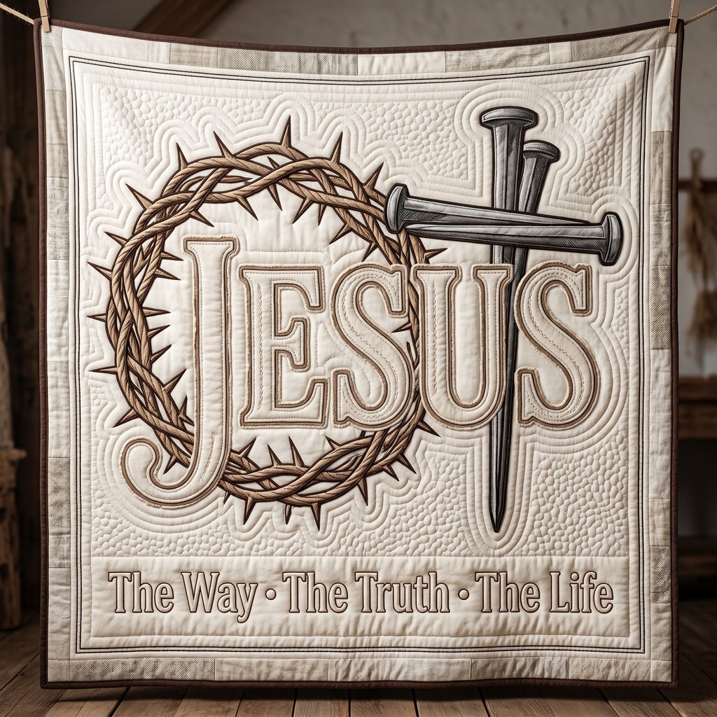 Jesus Crown Of Thorns Faith WN2804013CL Quilt